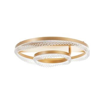 Aurora LED stropné svietidlo, zlatá farba, Ø 61 cm, hliník, CCT