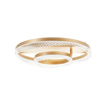 Aurora LED stropné svietidlo, zlatá farba, Ø 61 cm, hliník, CCT