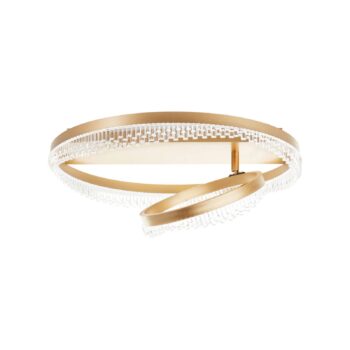 Aurora LED stropné svietidlo, zlatá farba, Ø 61 cm, hliník, CCT