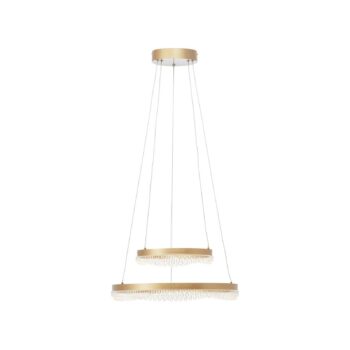 Aurora LED závesné svetlo, zlatá farba, Ø 30 cm, hliník, CCT