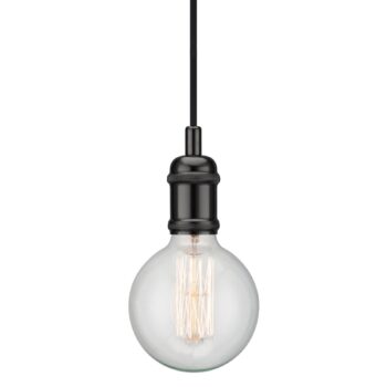 Avra – minimalistická závesná lampa v čiernej