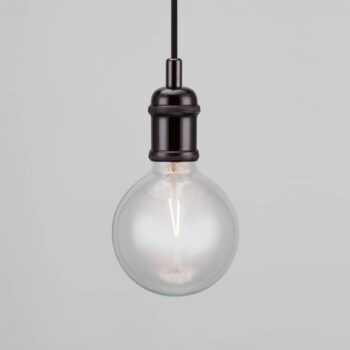 Avra – minimalistická závesná lampa v čiernej