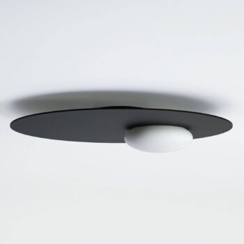 Axolight Kwic stropné LED svietidlo, čierne Ø48 cm