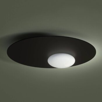 Axolight Kwic stropné LED svietidlo, čierne Ø48 cm