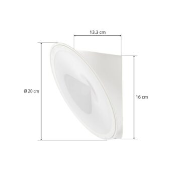 Axolight Orchid nástenné LED svietidlo, biele