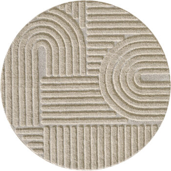 Ayyildiz Kusový koberec Art 1121 Beige kruh - 120x120 cm