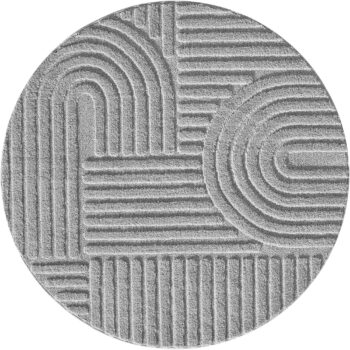 Ayyildiz Kusový koberec Art 1121 Silver kruh - 120x120 cm