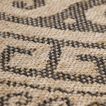 Ayyildiz Kusový koberec Comilla 887 Black kruh - 80x80 cm