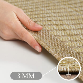 Ayyildiz Kusový koberec Giza 1410 Beige kruh - 120x120 cm