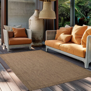 Ayyildiz Kusový koberec Giza 1410 Brown kruh - 120x120 cm