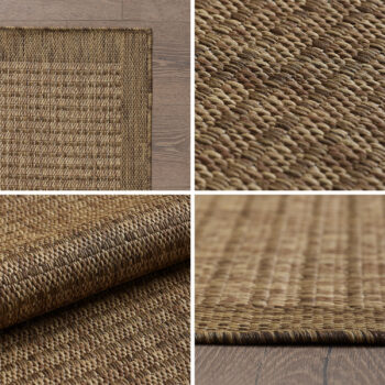 Ayyildiz Kusový koberec Giza 1410 Brown kruh - 120x120 cm