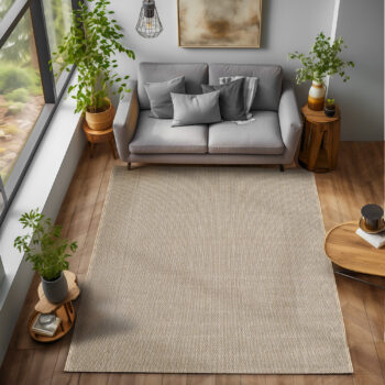 Ayyildiz Kusový koberec Loom 4300 Beige kruh - 160x160 cm