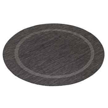 Ayyildiz Kusový koberec Relax 4311 Black kruh - 120x120 cm