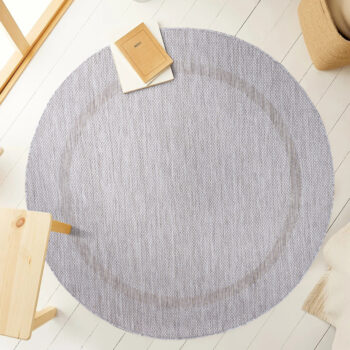Ayyildiz Kusový koberec Relax 4311 Silver kruh - 120x120 cm