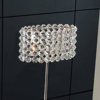 BACCARAT krištáľová stojaca lampa priehľadná