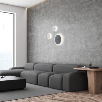 BANKAMP Button nástenné LED, 33 cm antracit
