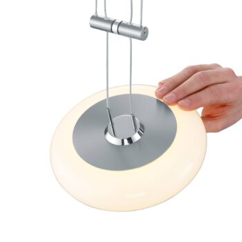 BANKAMP Centa závesná lampa 2-plameňová, nikel