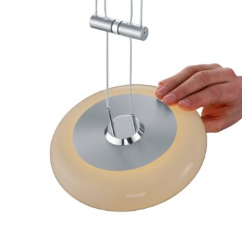 BANKAMP Centa závesná lampa 2-plameňová, nikel