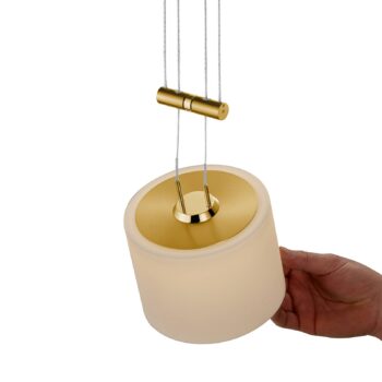 BANKAMP Grazia závesná lampa 1-pl. 16cm mosadz