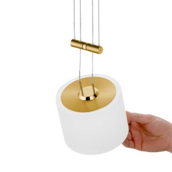 BANKAMP Grazia závesná lampa 1-pl. 16cm mosadz