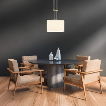 BANKAMP Grazia závesná lampa 1-pl. 32cm mosadz