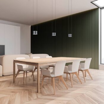 BANKAMP Impulse LED svietidlo 3-pl., antracitová