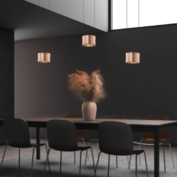 BANKAMP Impulse LED svietidlo 3-pl., ružové zlato