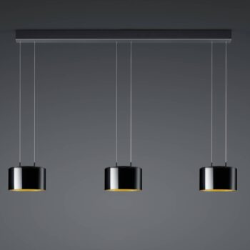 BANKAMP Luce elevata Grand 3pl čierna/vnútri zlatá