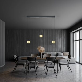 BANKAMP Luce elevata Impulse 3-pl. zlatá/čierna