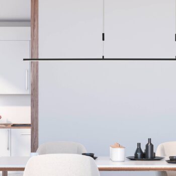 BANKAMP Slim závesné stmievateľné 128 cm čierne