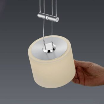 BANKAMP Strada Gracia závesná lampa, 4-pl., 185 cm