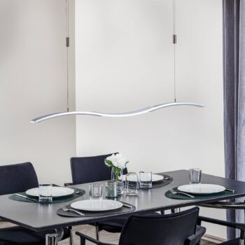 BANKAMP Wave II závesná lampa LED nastaviteľná