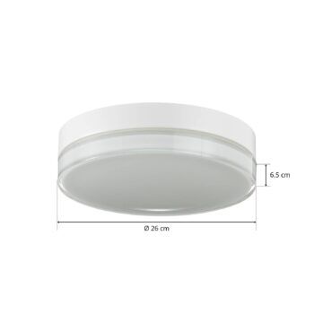 BEGA 12128 LED stropné svietidlo DALI 930 biele 26cm