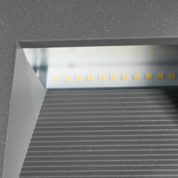 BEGA 24202 nástenné LED svetlo 3 000 K striebro