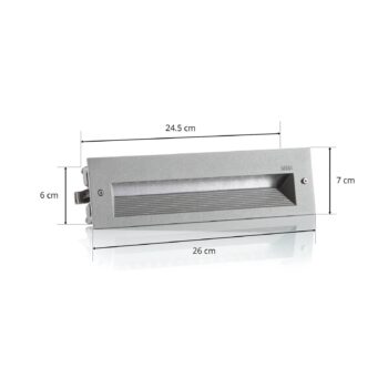 BEGA 33054 nástenné LED svetlo 3000K striebro 26cm