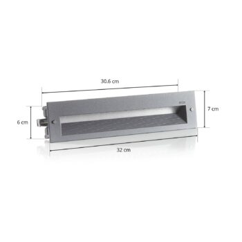 BEGA 33055 nástenné LED svetlo 3000K grafit 32 cm
