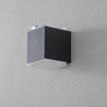 BEGA 50063 nástenné LED 3000K 9 cm zamatová čierna