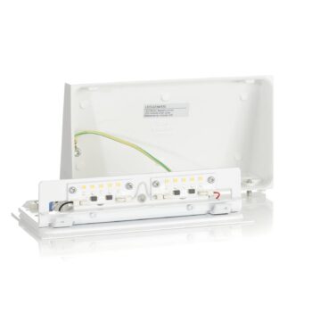 BEGA 50071 Nástenné svietidlo lichobežník 3000K 18cm biele 770lm