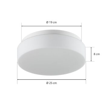 BEGA 50078 LED stropné svietidlo DALI 3000K Ø25cm