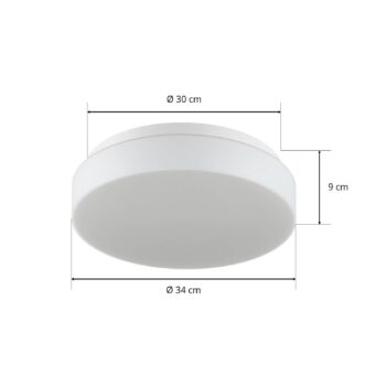 BEGA 50079 LED stropné svietidlo DALI 3000K Ø34cm