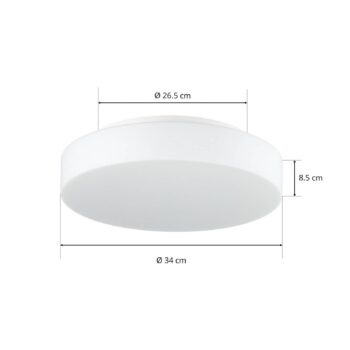 BEGA 50651 LED stropné svietidlo opálové sklo 3000K Ø34cm