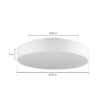 BEGA 50652 LED stropné svietidlo opálové sklo 3000K Ø39cm