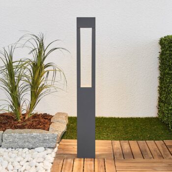 BEGA 77265K3 stojanová lampa hranatá 3.000K, otvor