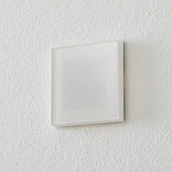 BEGA Accenta zapustené hranaté kruh biele 315 lm