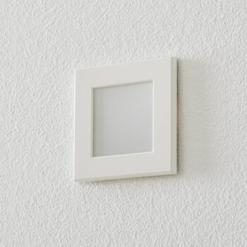BEGA Accenta zapustené hranaté rám biele 160 lm