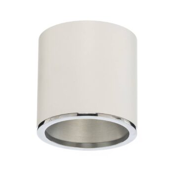 BEGA LED reflektor na povrch Studio Line, biely/hliník, Ø 9 cm, hliník