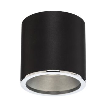 BEGA LED reflektor na povrch Studio Line, čierny/alu, Ø 9 cm, hliník