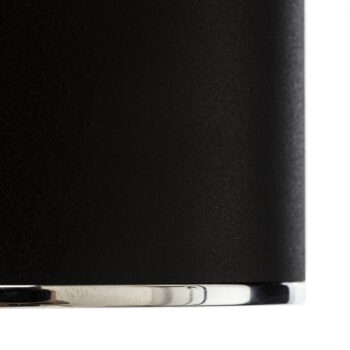 BEGA LED reflektor na povrch Studio Line, čierny/alu, Ø 9 cm, hliník