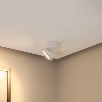 BEGA LED stropné bodové svietidlo 51312.1, biele, kovové DALI otočné