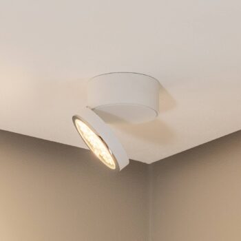 BEGA LED stropné bodové svietidlo 51312.1, biele, kovové DALI otočné